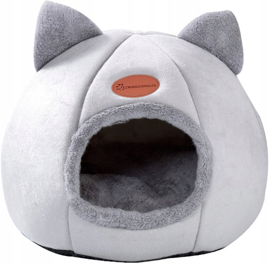 CAT HOUSE CAT BED DOG BOOTH INSULATED PLUSH PILLOW SOFT Brand ZWIERZOPASJA