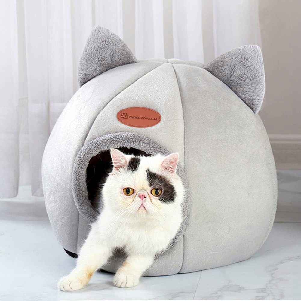 CAT HOUSE CAT BED DOG BOOTH INSULATED PLUSH PILLOW SOFT Packaging status original