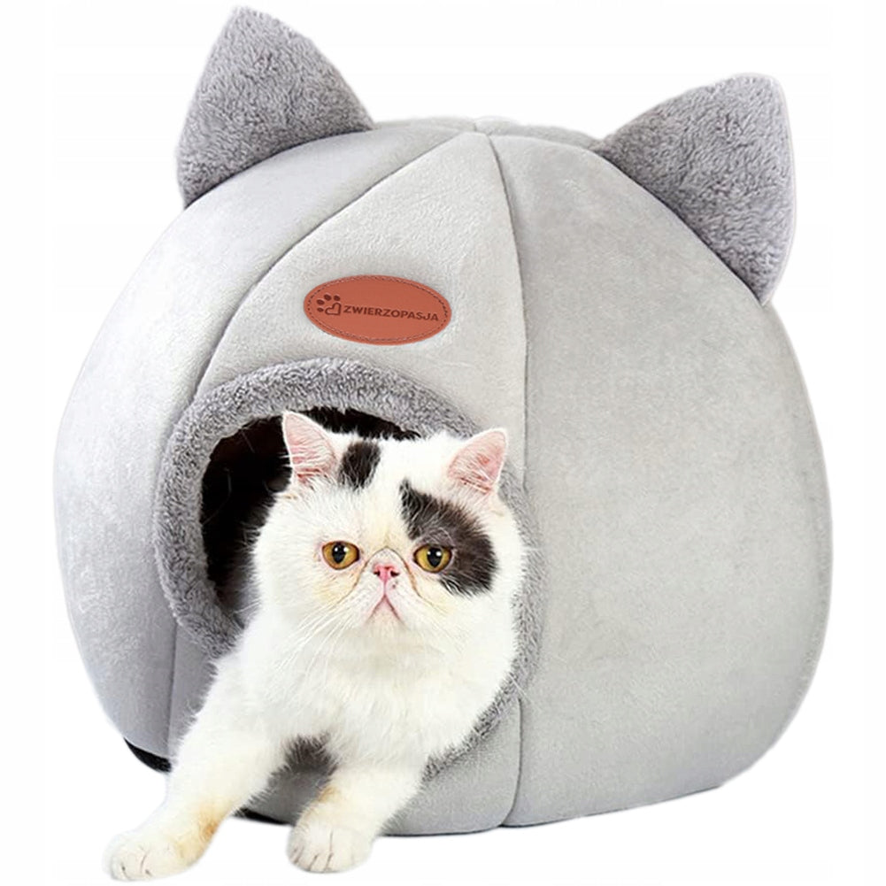CAT HOUSE CAT BED DOG BOOTH INSULATED PLUSH PILLOW SOFT