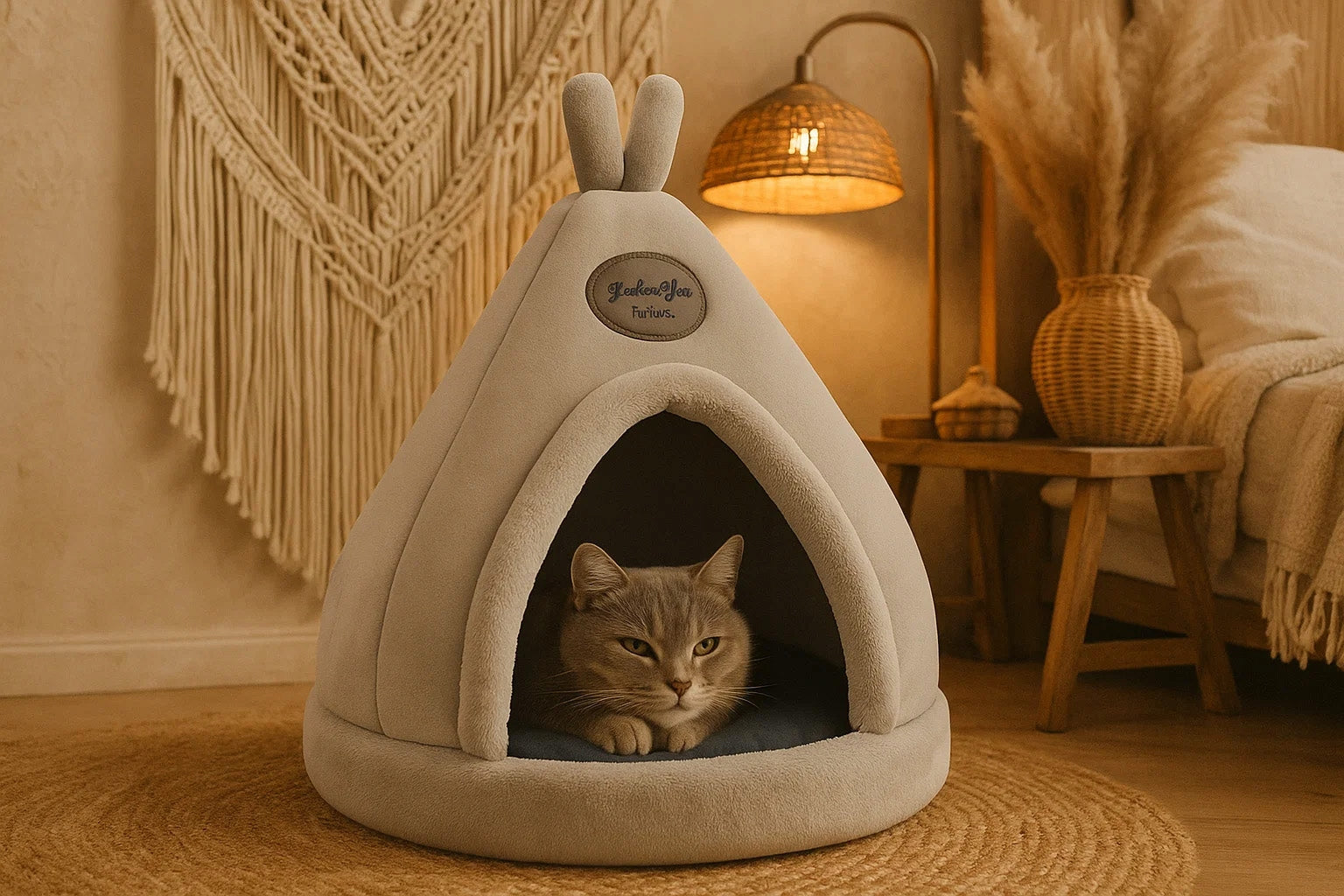 CAT HOUSE DOG TIPI PLUSH Booth Warm Buda Playpen 45 cm BED Packaging status original