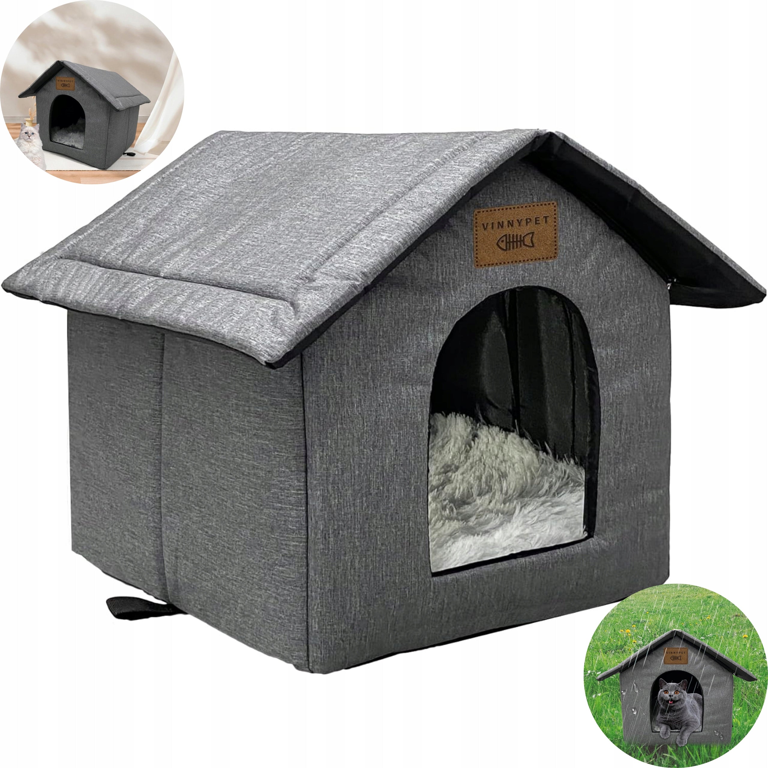 CAT HOUSE DOG WATERPROOF BOOTH OUTDOOR BED 40x35x40 VinnyPet Manufacturer code 5908456434118