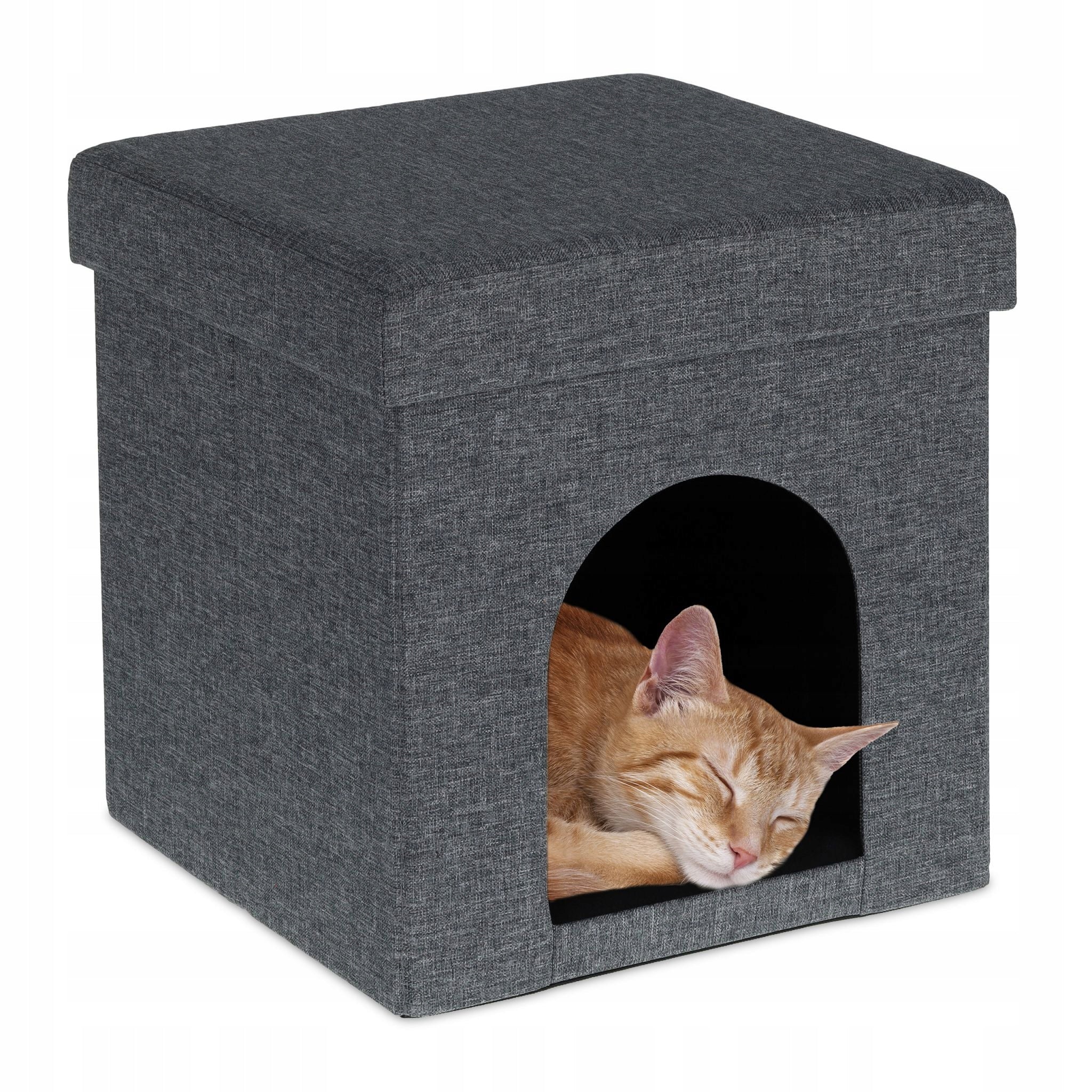 CAT HOUSE POUF 2IN1 FOLDING DOG KENNEL BED