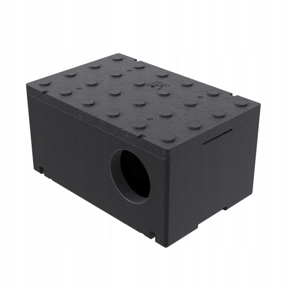 CAT HOUSE STYROFOAM BLACK BOX FOR WINTER 60X40 Mounting location freestanding