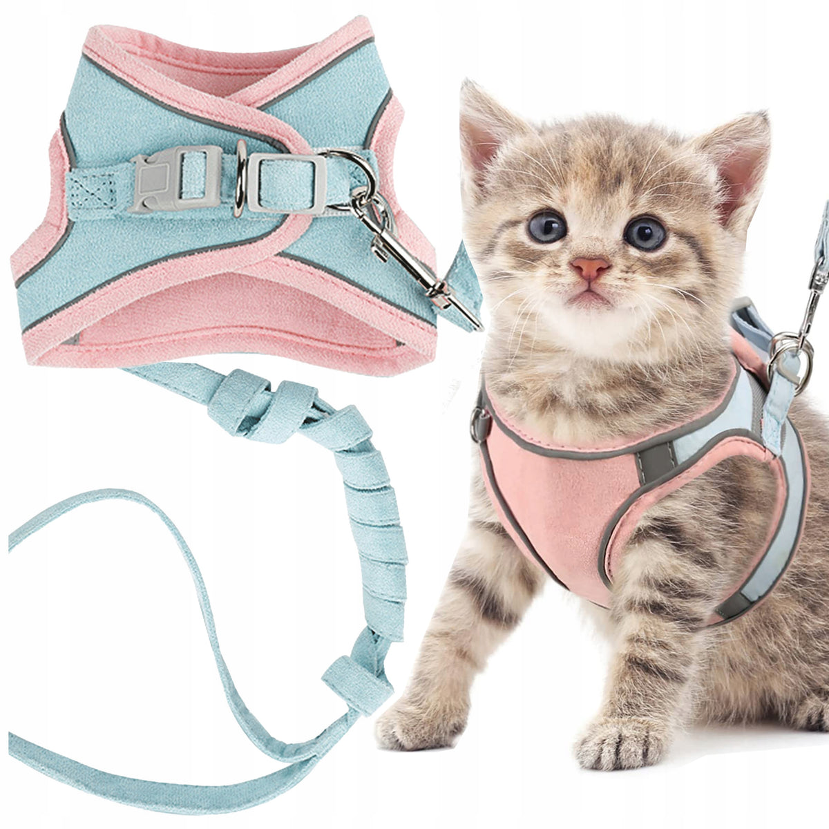CAT LANYARD & HARNESS Pressure-Free Walking Reflective Adjustable M