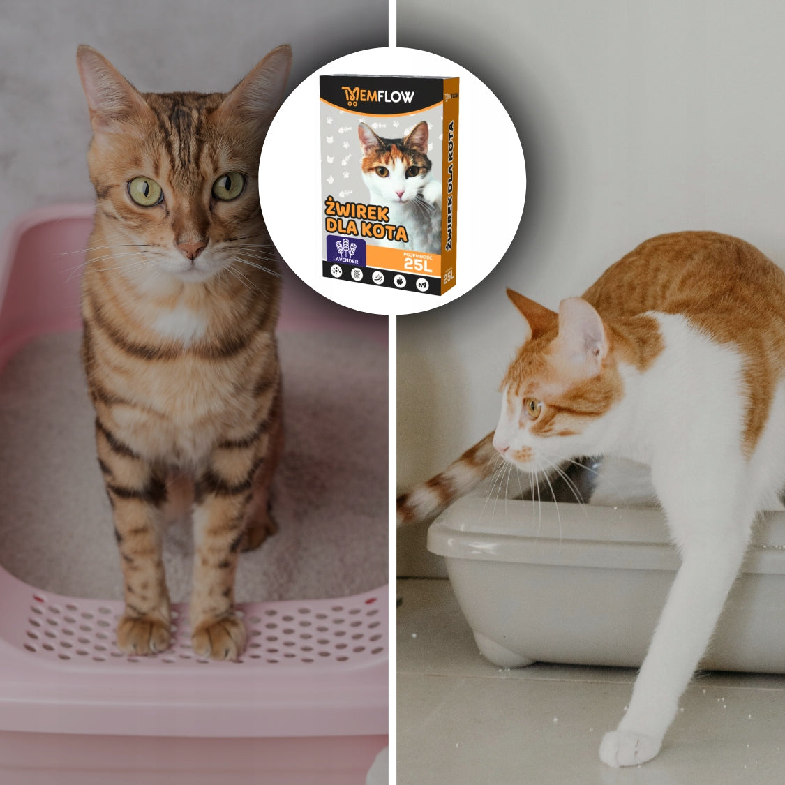 CAT LITTER 25L BENTONITE LAVENDER CLUMPING FOR LITTER BOX SAFE Kind bentonite