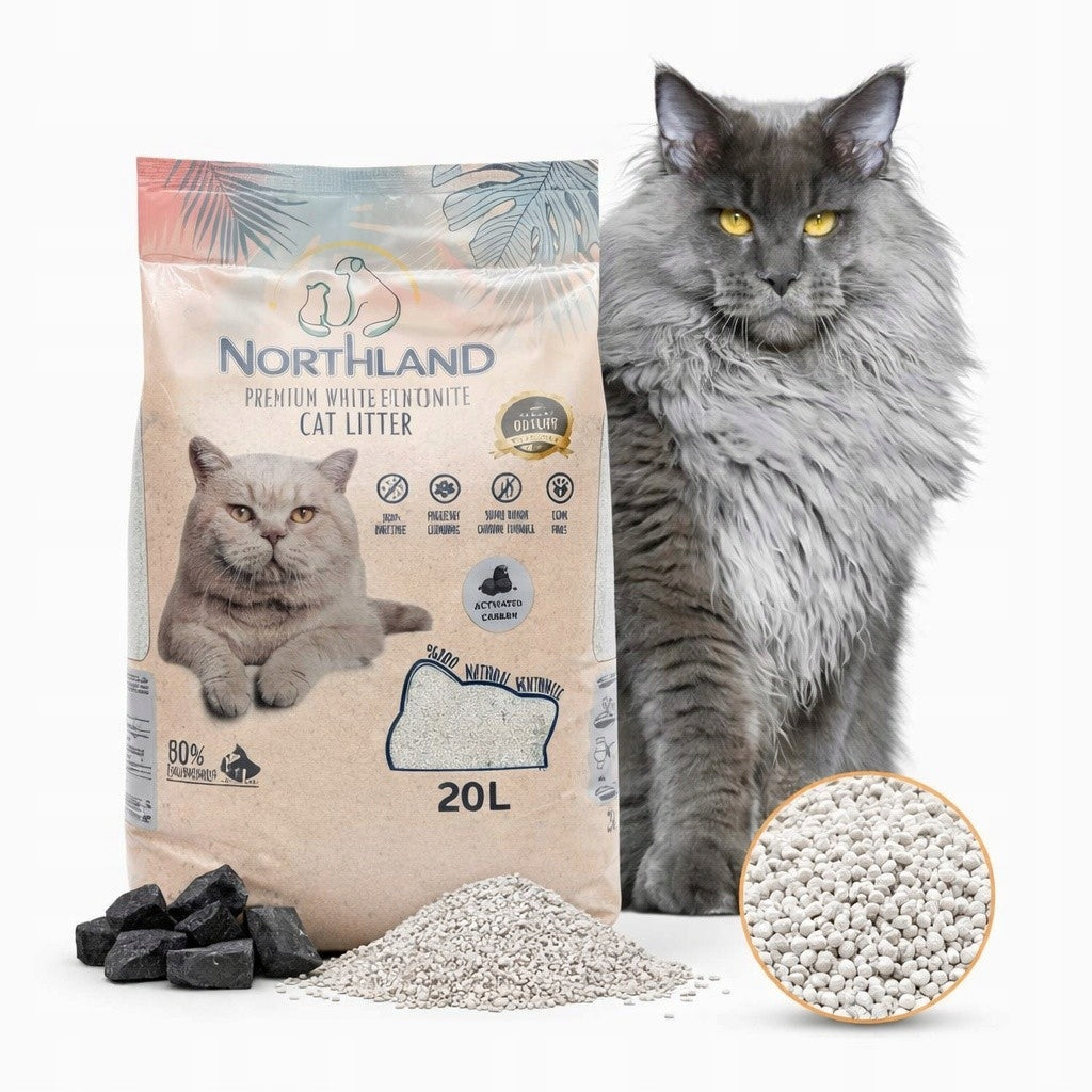 CAT LITTER BENTONITE ACTIVATED CARBON 20L NorthLand