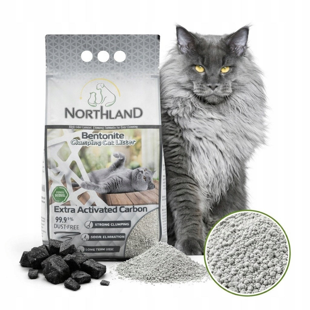 CAT LITTER BENTONITE ACTIVATED CARBON 5L NorthLand