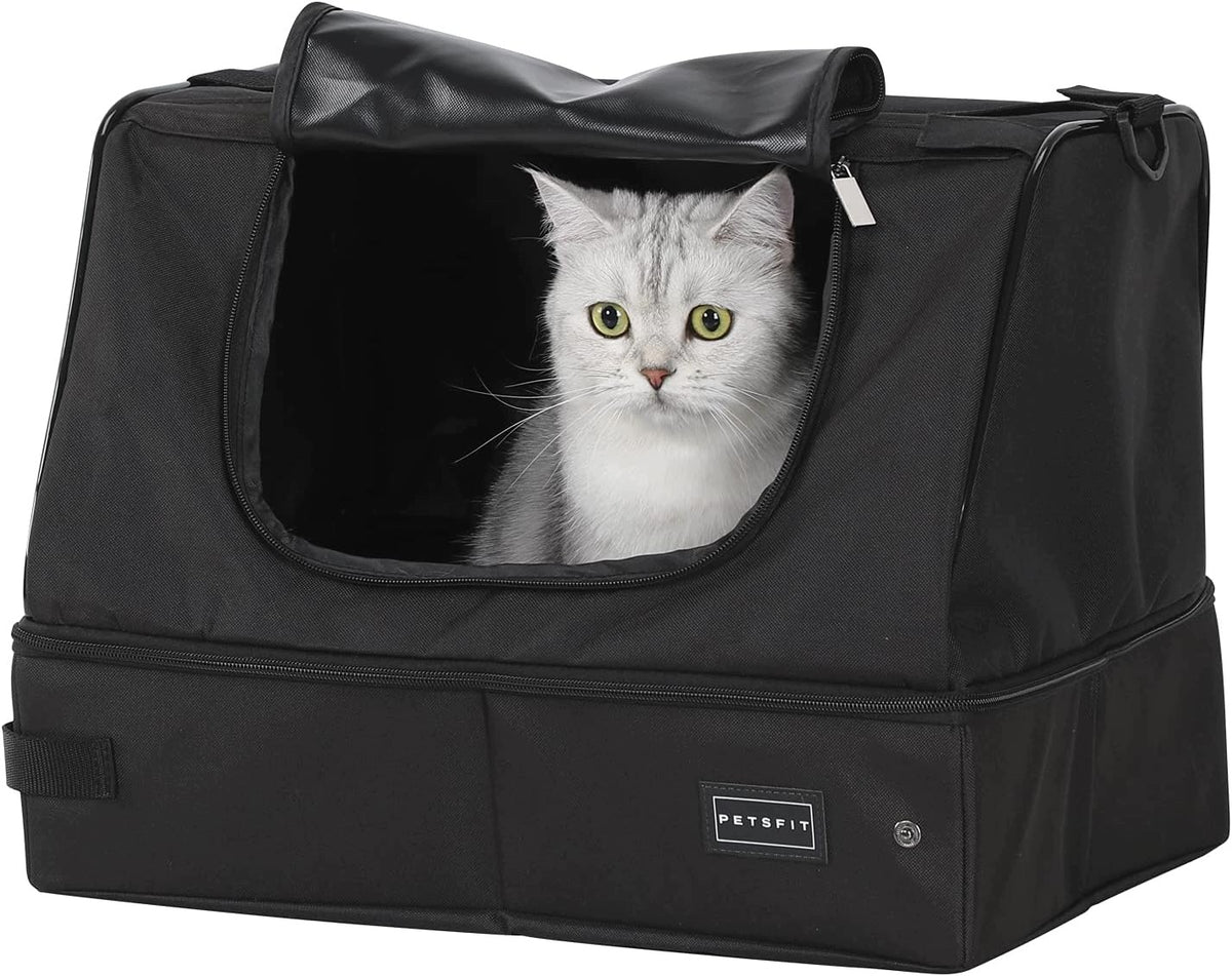 CAT LITTER BOX COVERED 40X30X12 TIGHT WATERPROOF LOCK
