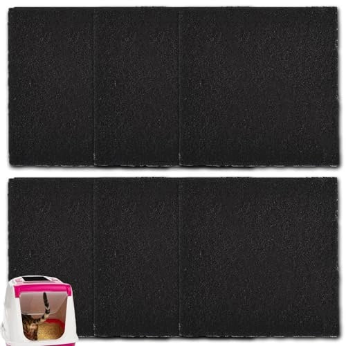 CAT LITTER BOX FILTER ACTIVATED CARBON ANTI-ODOR SET OF 6 PCS FOR HOME Manufacturer code SWC5908201184084