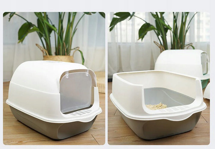 CAT LITTER BOX LARGE CLOSED WITH LITTER WITH FILTER EASY ENTRY WITHOUT DOOR Manufacturer code KWT.FR.2244X