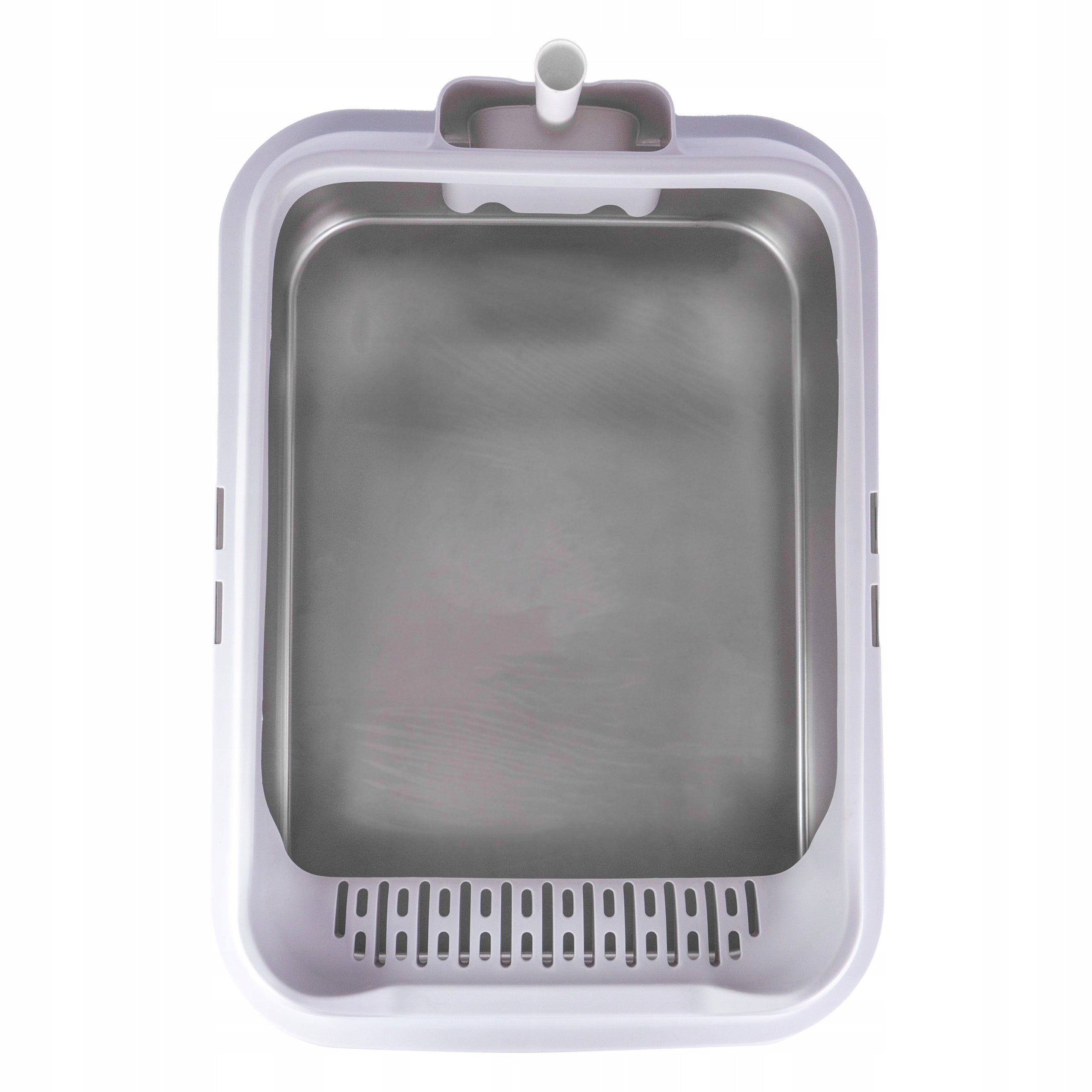 CAT LITTER BOX LARGE OPEN STAINLESS STEEL SOLID + SPATULA 70x50xH35 Model OPEN STEEL LITTER BOX XL G
