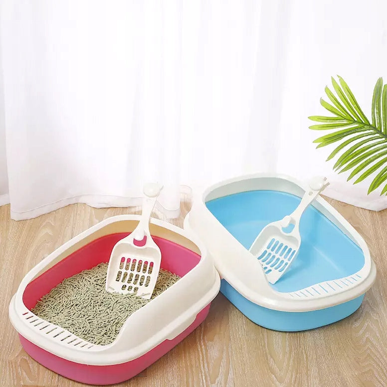 CAT LITTER BOX LARGE OPEN TO LITTER + SPATULA Manufacturer code KWT.FR.OTWX