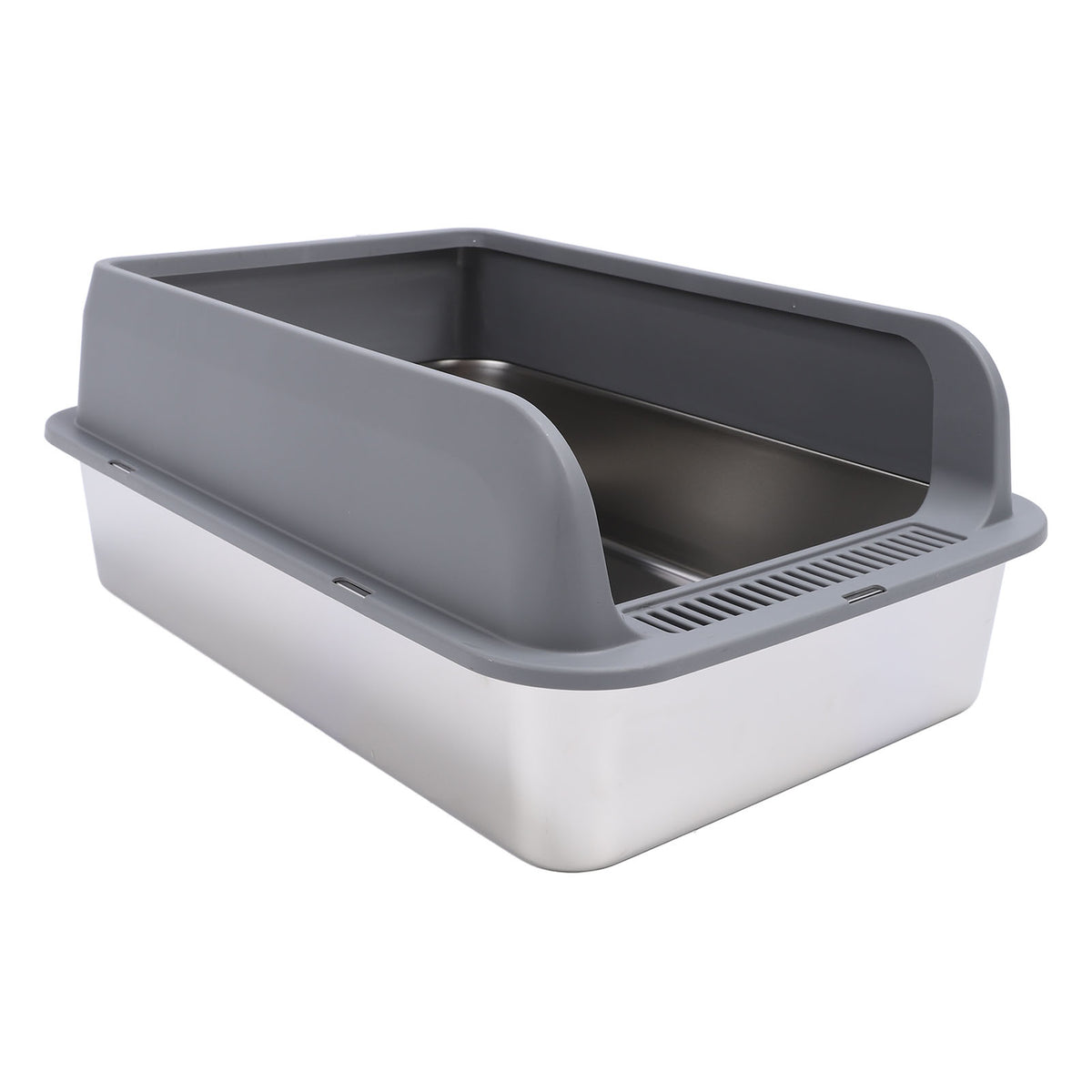 CAT LITTER BOX LARGE OPEN WITH LITTER FRAME + SPATULA