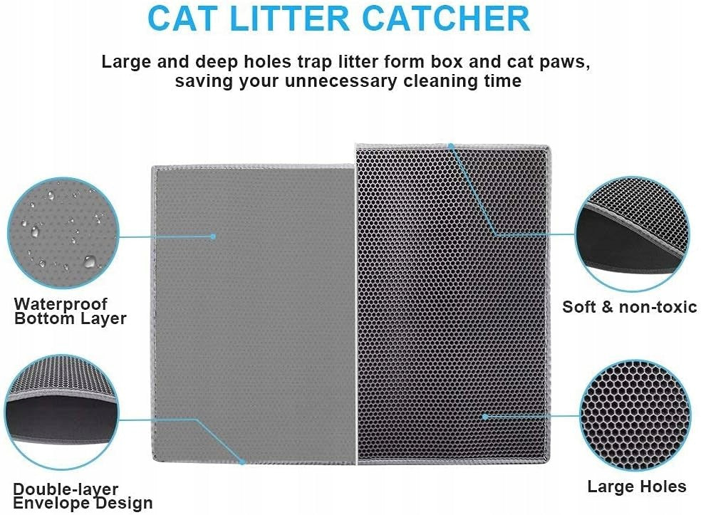 CAT LITTER BOX MAT HONEYCOMB WATERPROOF 76X61CM Manufacturer code MATA KUWETA KOTA PLASTER MIODU WODOSZCZE