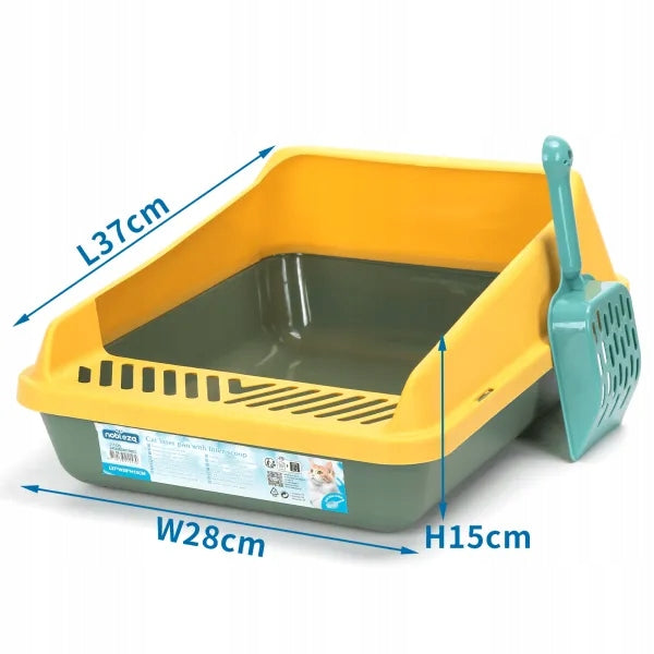 CAT LITTER BOX OPEN SOLID FOR LITTER + SPATULA FREEBIE 37cm x 28cm Manufacturer code B40304Z4Q