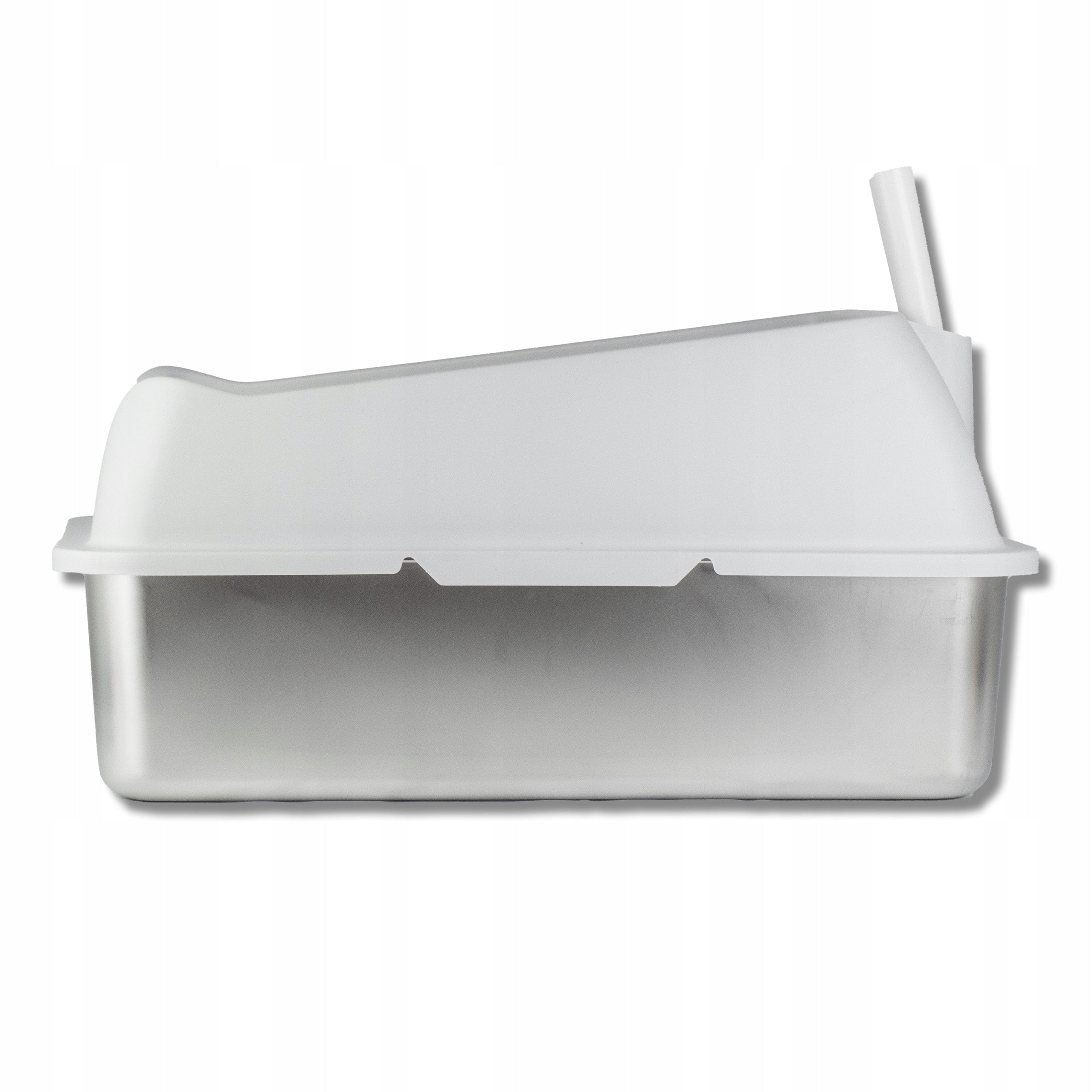 CAT LITTER BOX OPEN STAINLESS STEEL SOLID + SPATULA GREY 60x40x30cm Trade name OPEN STEEL LITTER BOX G