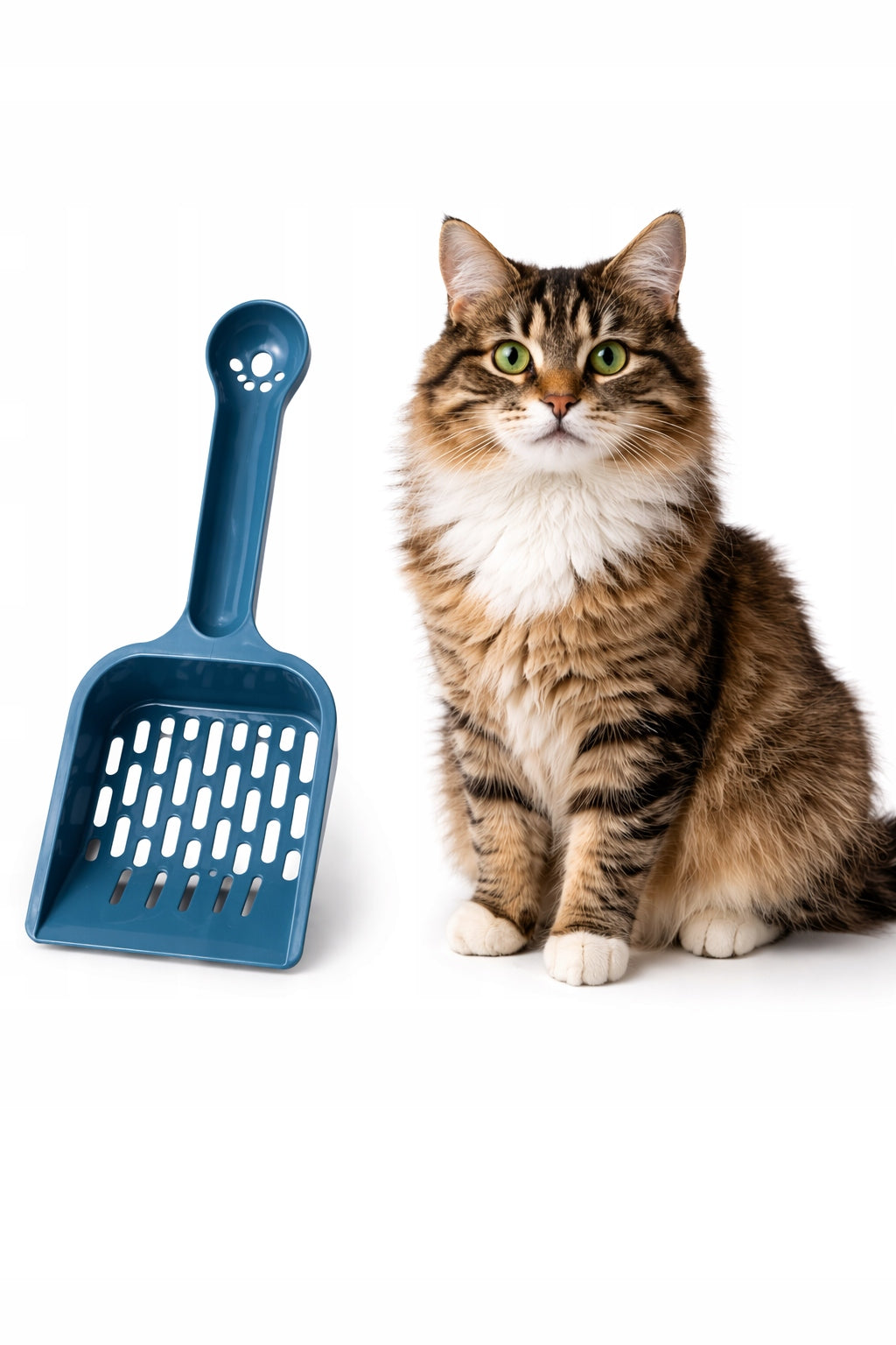 CAT LITTER BOX SPATULA LARGE PLASTIC LIGHTWEIGHT LITTER STRAINER STRONG COMFORTABLE Manufacturer code AT014