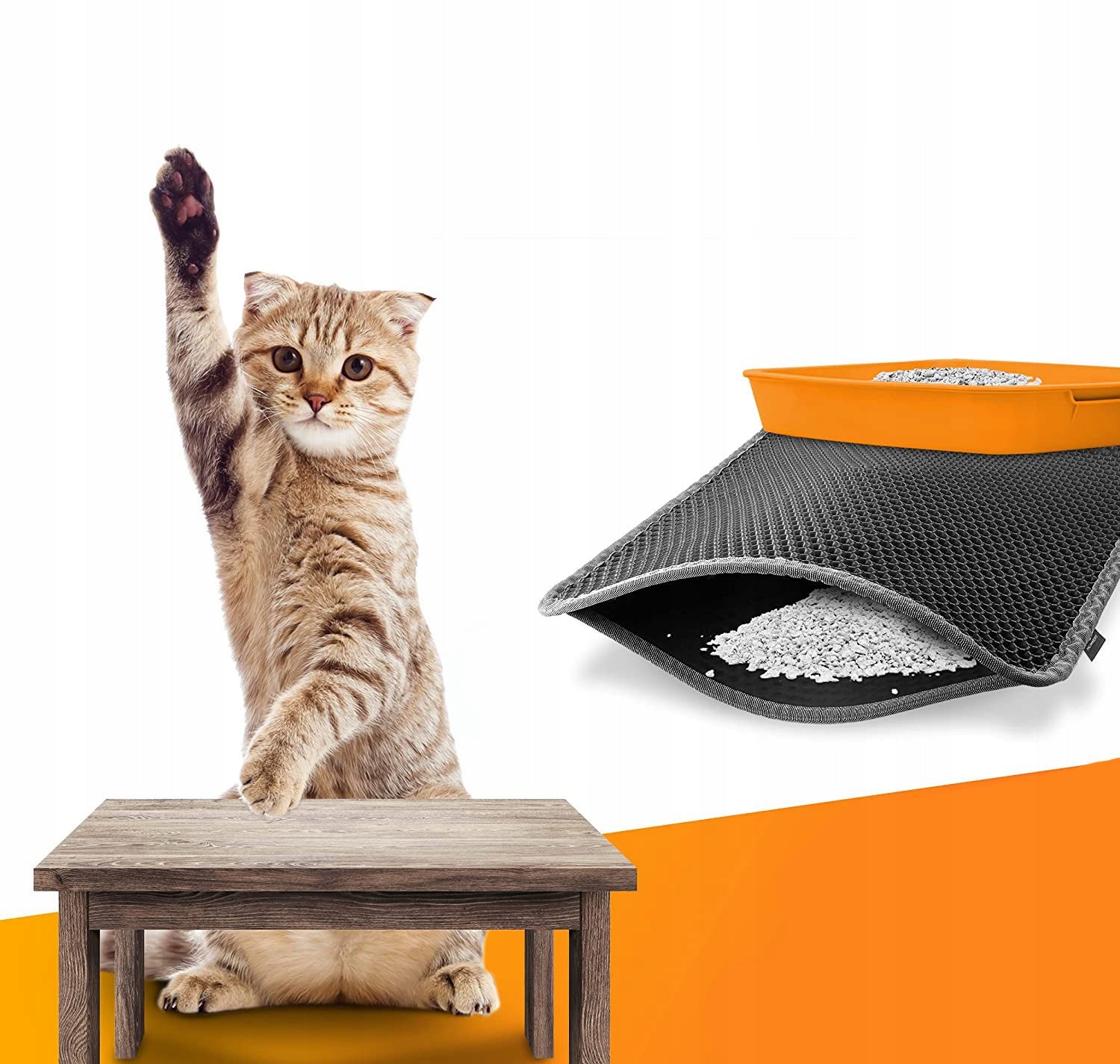 CAT LITTER BOX WIPER MAT FOAM 50x40 EAN (GTIN) 5903686022982