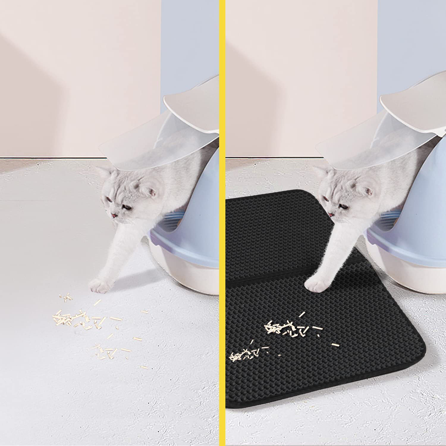 CAT LITTER BOX WIPER MAT FOAM 75x55 Brand Koanni