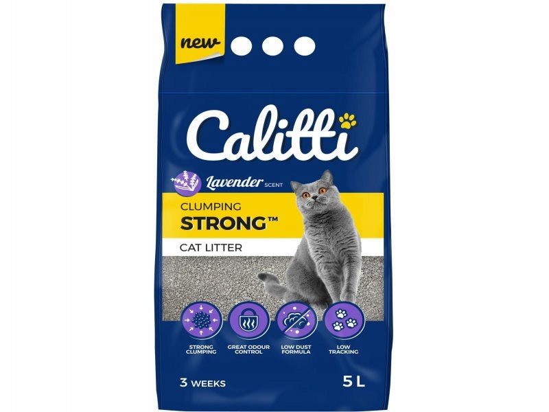 CAT LITTER CALITTI 5L BENTONITE LAVENDER