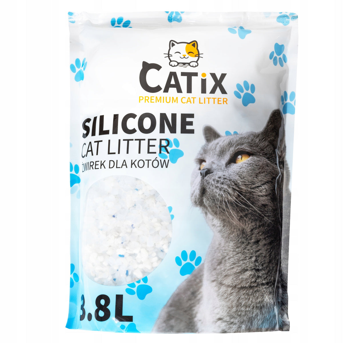 CAT LITTER CATIX PREMIUM 7,6L SILICONE DUST-FREE ANTIBACTERIAL Packaging status original