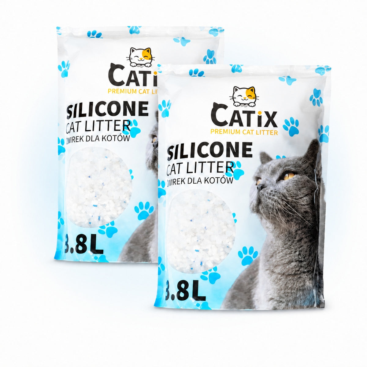 CAT LITTER CATIX PREMIUM 7,6L SILICONE DUST-FREE ANTIBACTERIAL
