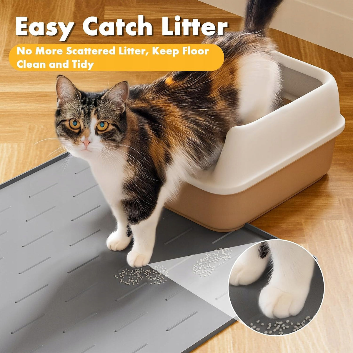 CAT LITTER MAT SILICONE 86X56 CM WATERPROOF Manufacturer code MATA ŻWIRKU KOTA SILIKONOWA WODOODPORNA