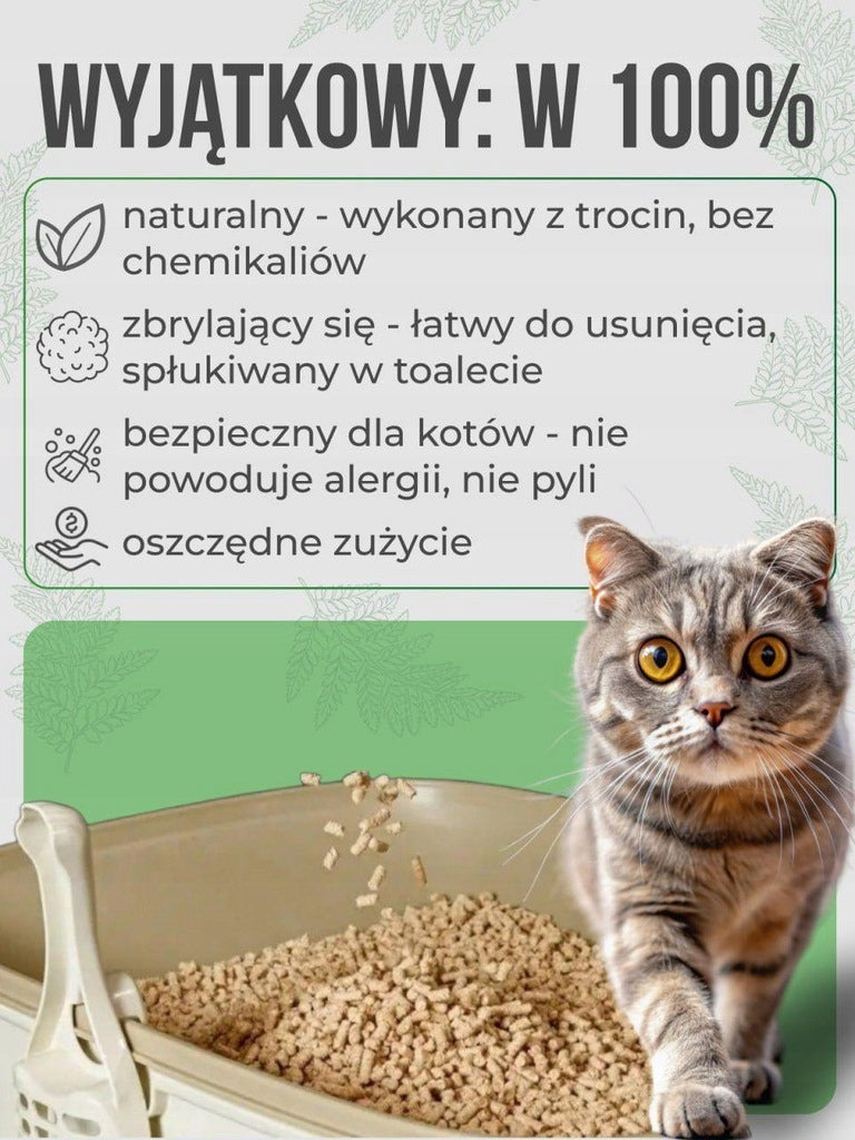 CAT LITTER NATURAL CLUMPING CYPRESS 7L ANTIBACTERIAL DUST-FREE Properties antibacterial dust-free organic sanitary disposal scented clumping