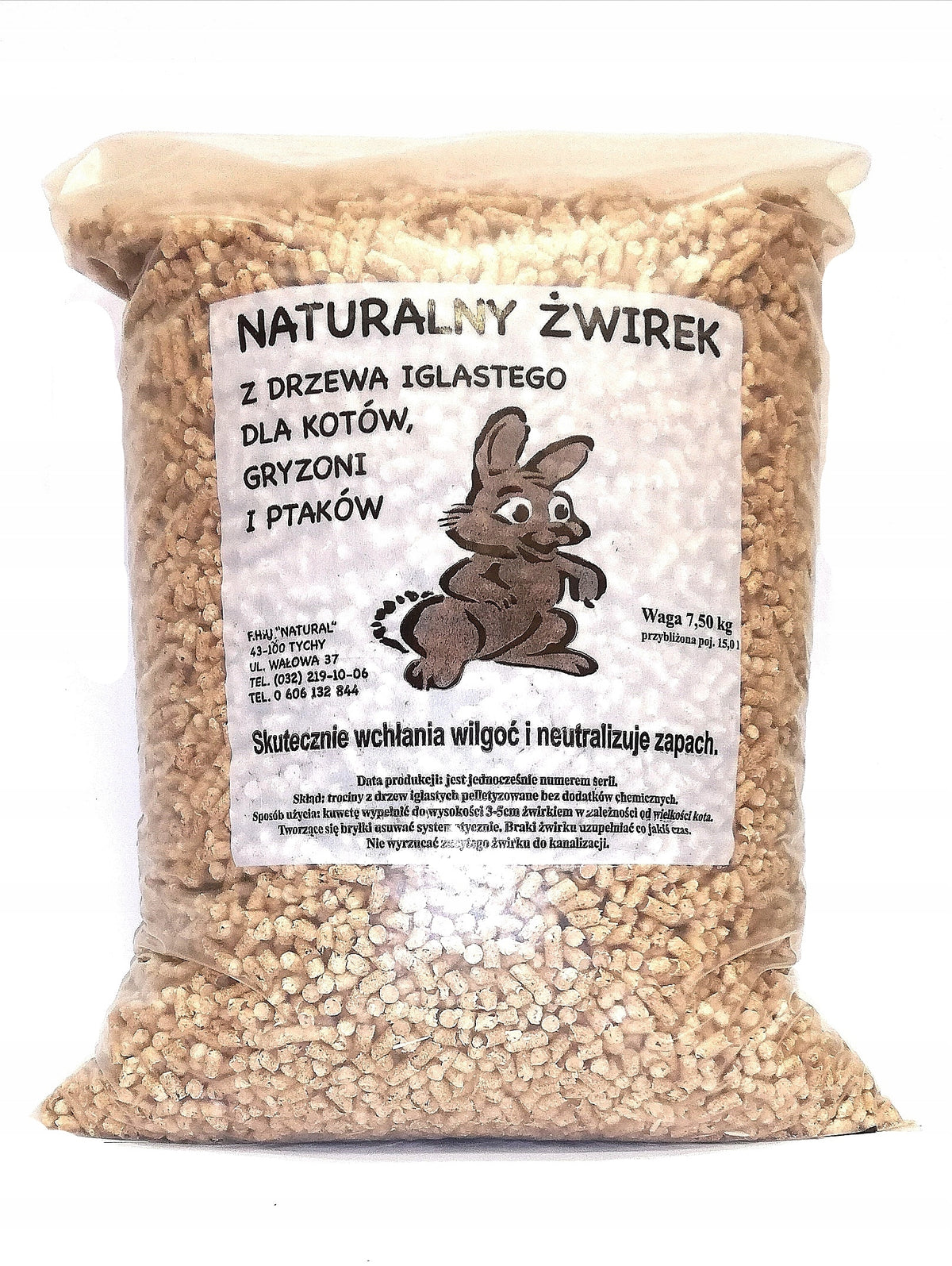CAT LITTER RABBIT PIGS WOODEN PELLETS 10L