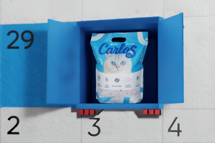 CAT LITTER SILICONE CARLOS NON-CAKING DUST-FREE ODORLESS 3,8L Kind silicone
