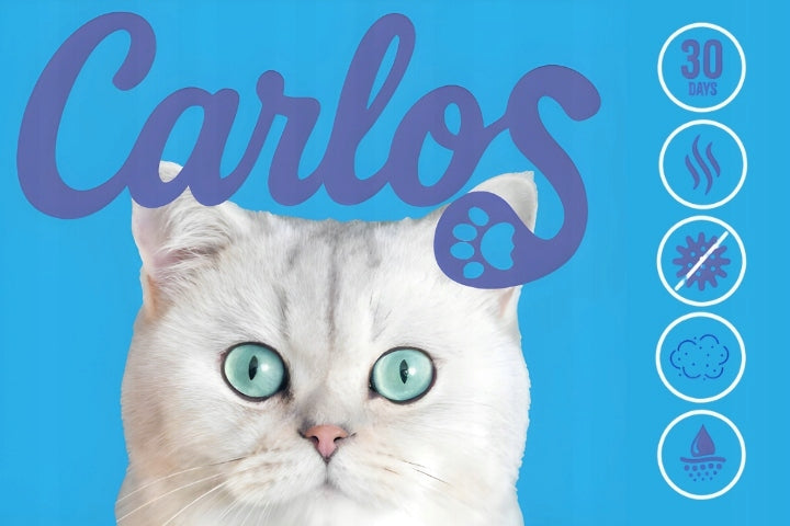 CAT LITTER SILICONE CARLOS NON-CAKING DUST-FREE ODORLESS 3,8L Product weight 3.8 kg