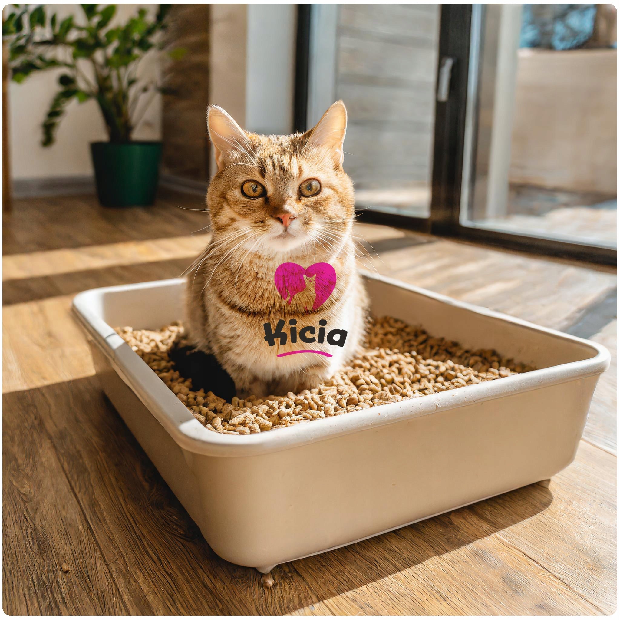 CAT LITTER WOODEN PINE WOOD PELLETS FOR PIG RABBIT LITTER BOX Brand Kicia