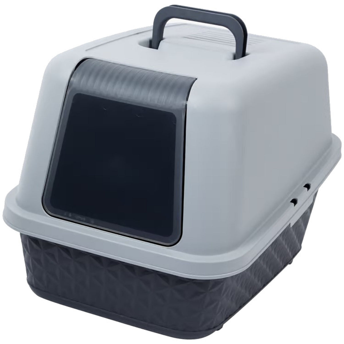 CAT LITTERS BOX WITH FLAP CLOSED FUNCTIONAL TOILET 53 X 38 cm COMFORTABLE