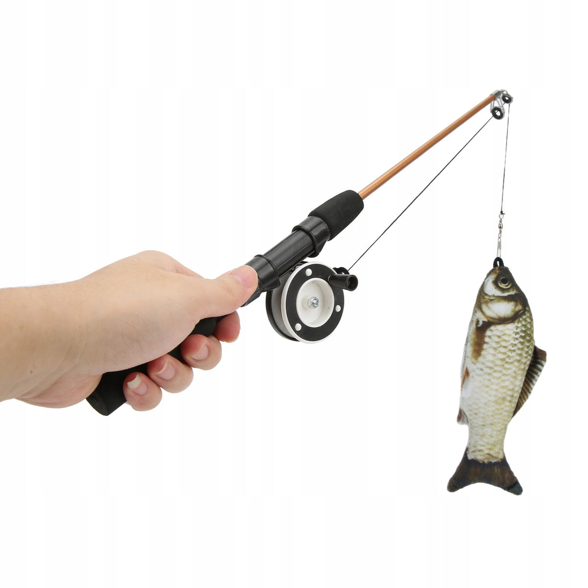 CAT ROD INTERACTIVE TELESCOPIC TOY WITH TOY-FISH 100CM