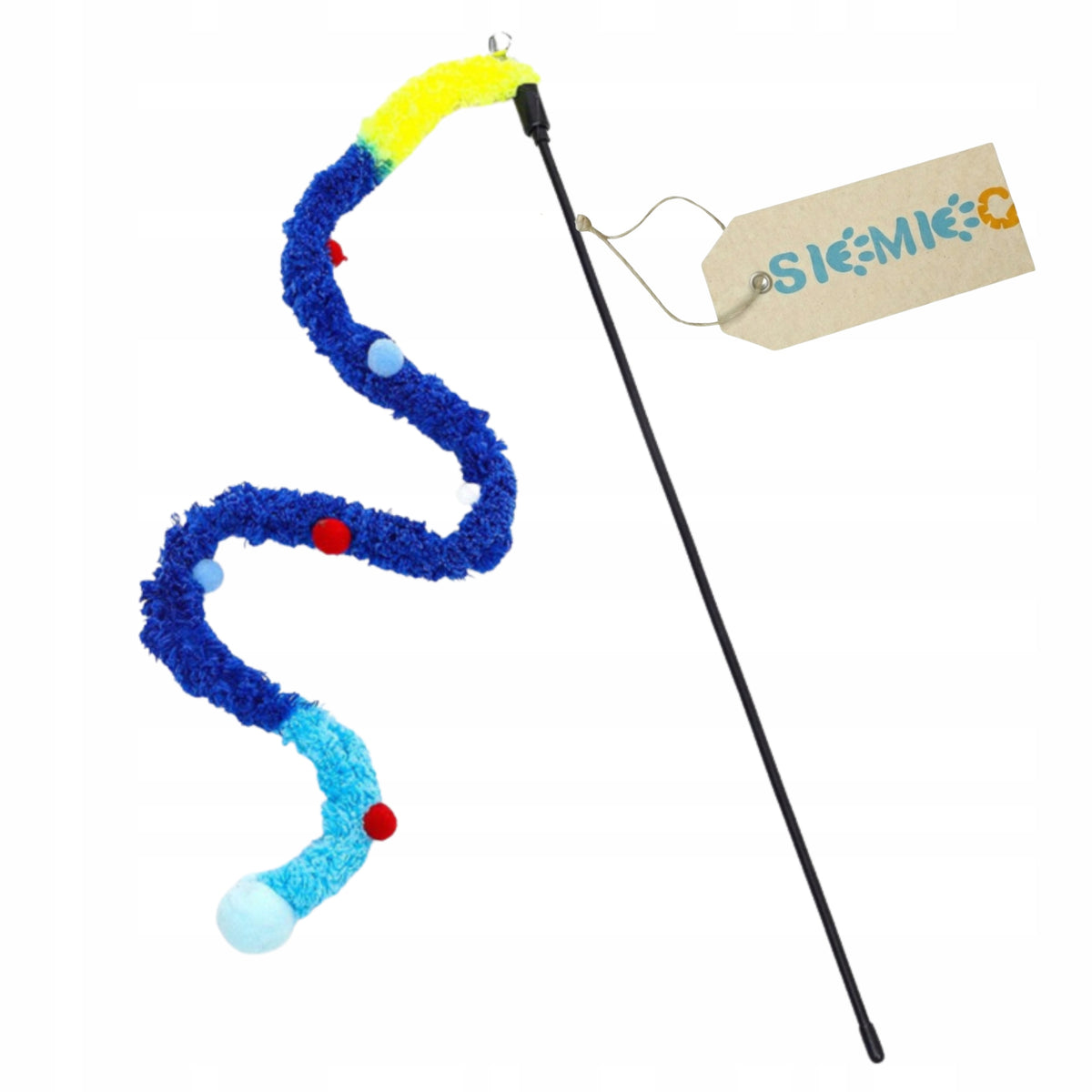 CAT ROD TOY INTERACTIVE CATERPILLAR PLUSH GIFT FOR KITTEN