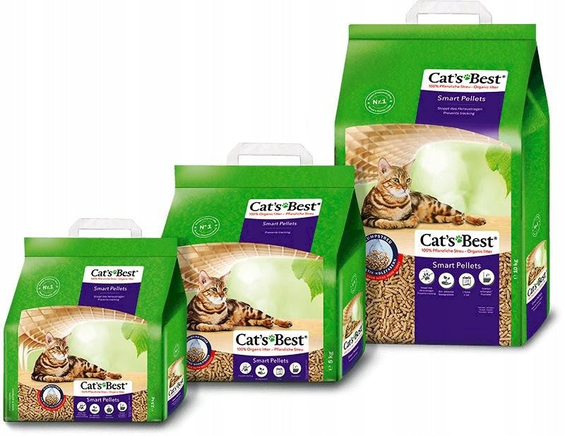 CAT'S BEST SMART PELLET 5L (2,5KG) WOODEN LITTER FOR LONG HAIRED CATS Volume 5 l