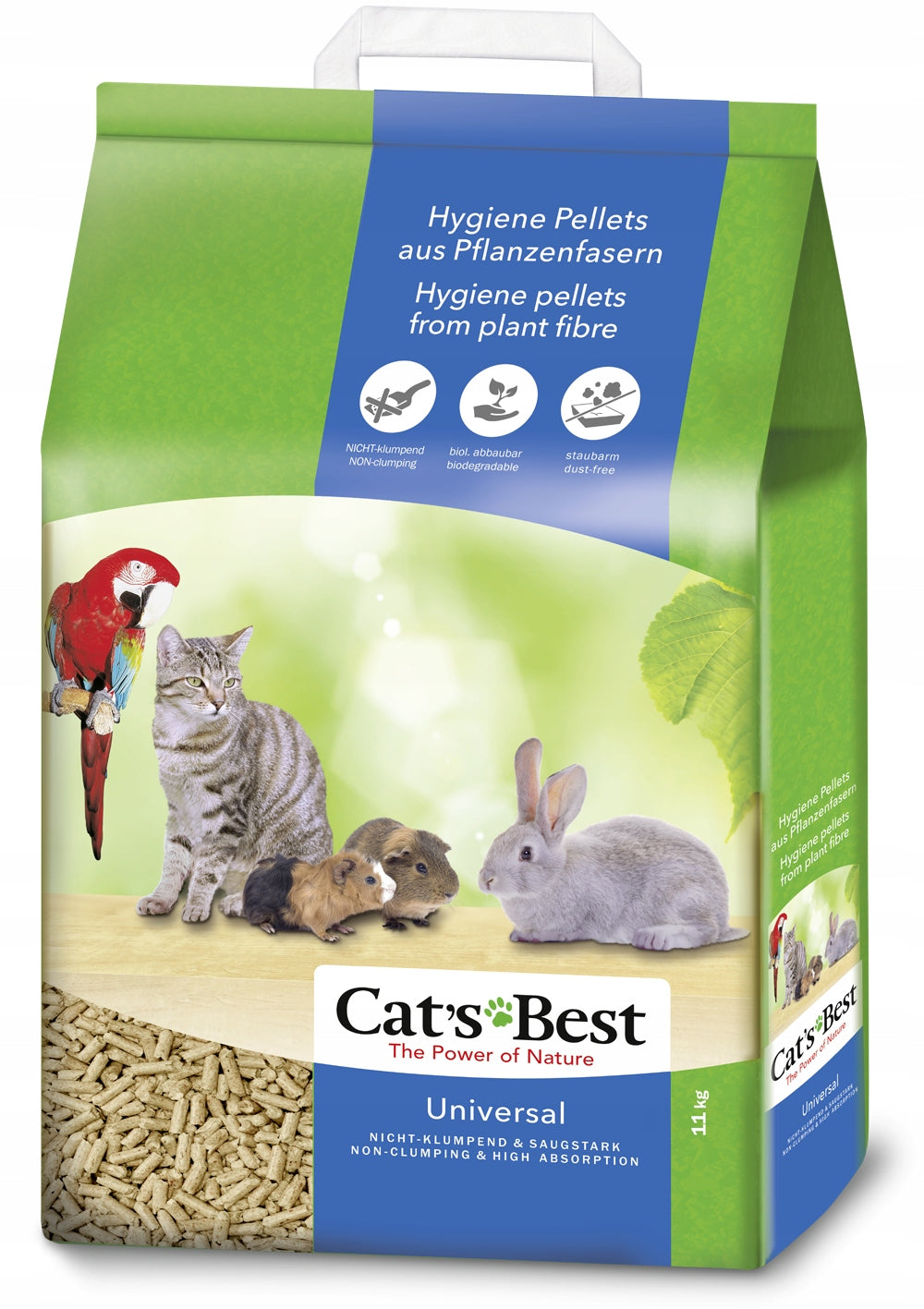 CAT'S BEST UNIVERSAL WOODEN LITTER FOR RODENTS AND CATS NON-CAKING 20L