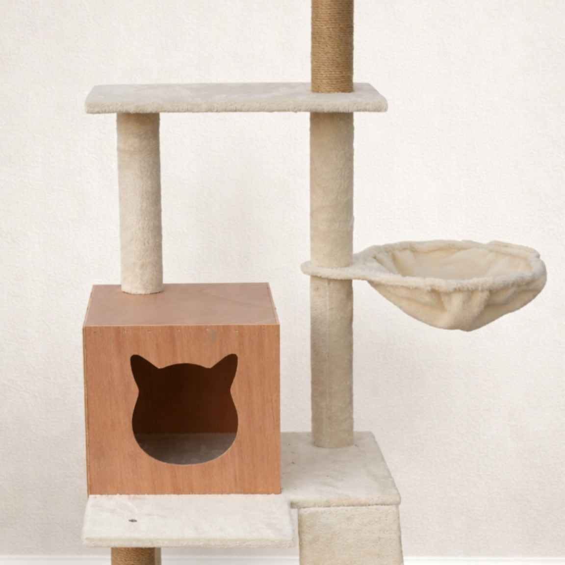 CAT SCRATCHER 133cm! NEW~ High tower LARGE SIZAL BED HAMMOCK EARS Kind bed