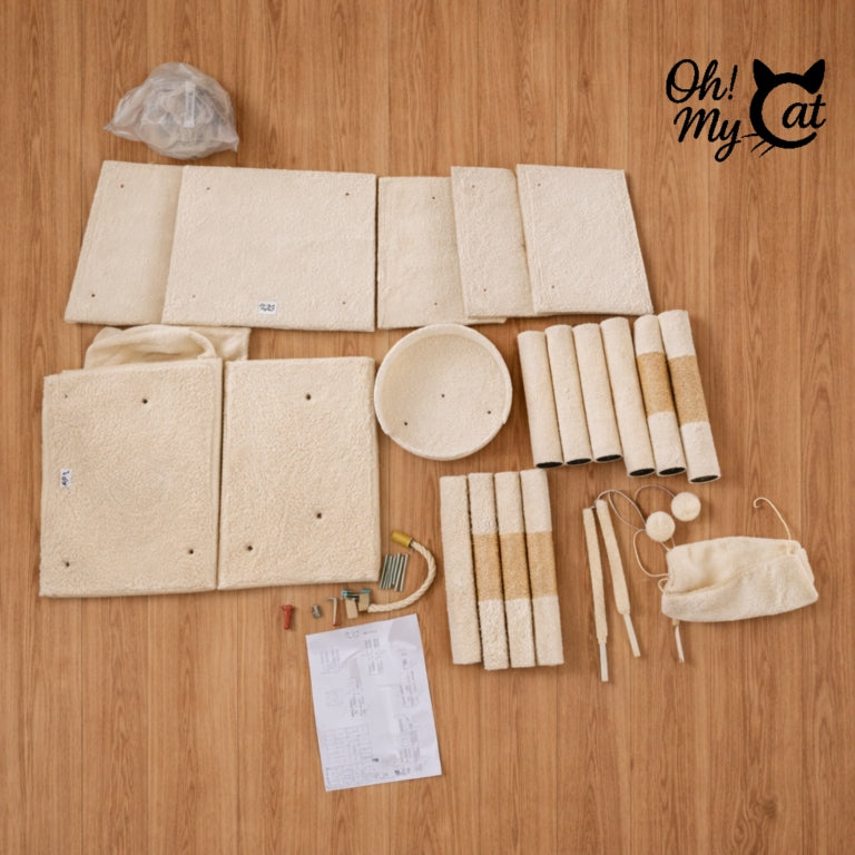 CAT SCRATCHER 154cm! Tall STRONG LARGE Bed 6 levels SIZAL Cats Manufacturer code 058-MPJ-N058