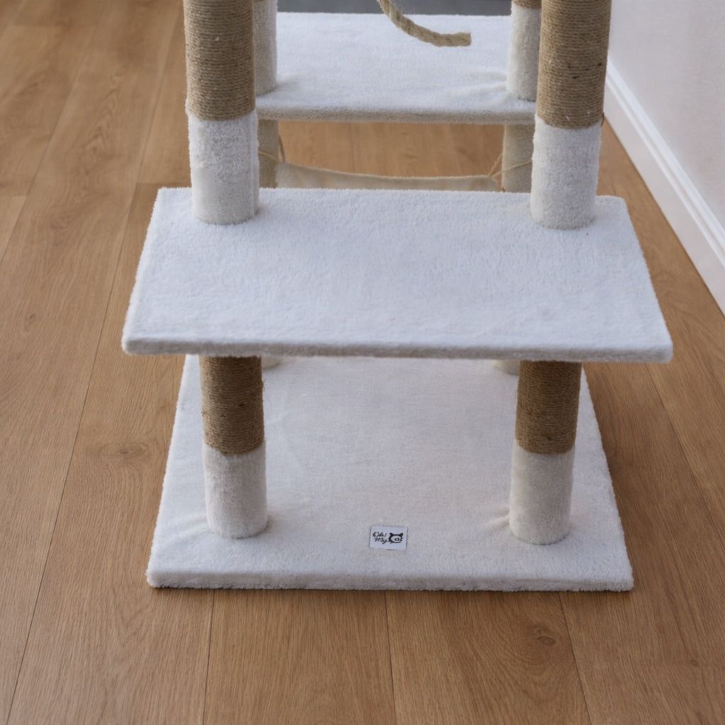 CAT SCRATCHER 154cm! Tall STRONG LARGE Bed 6 levels SIZAL Cats Trade name DRAPAK DLA KOTA wysoka wieża DRAPANIA Legowisko Domek Zabawki SIZAL 154cm