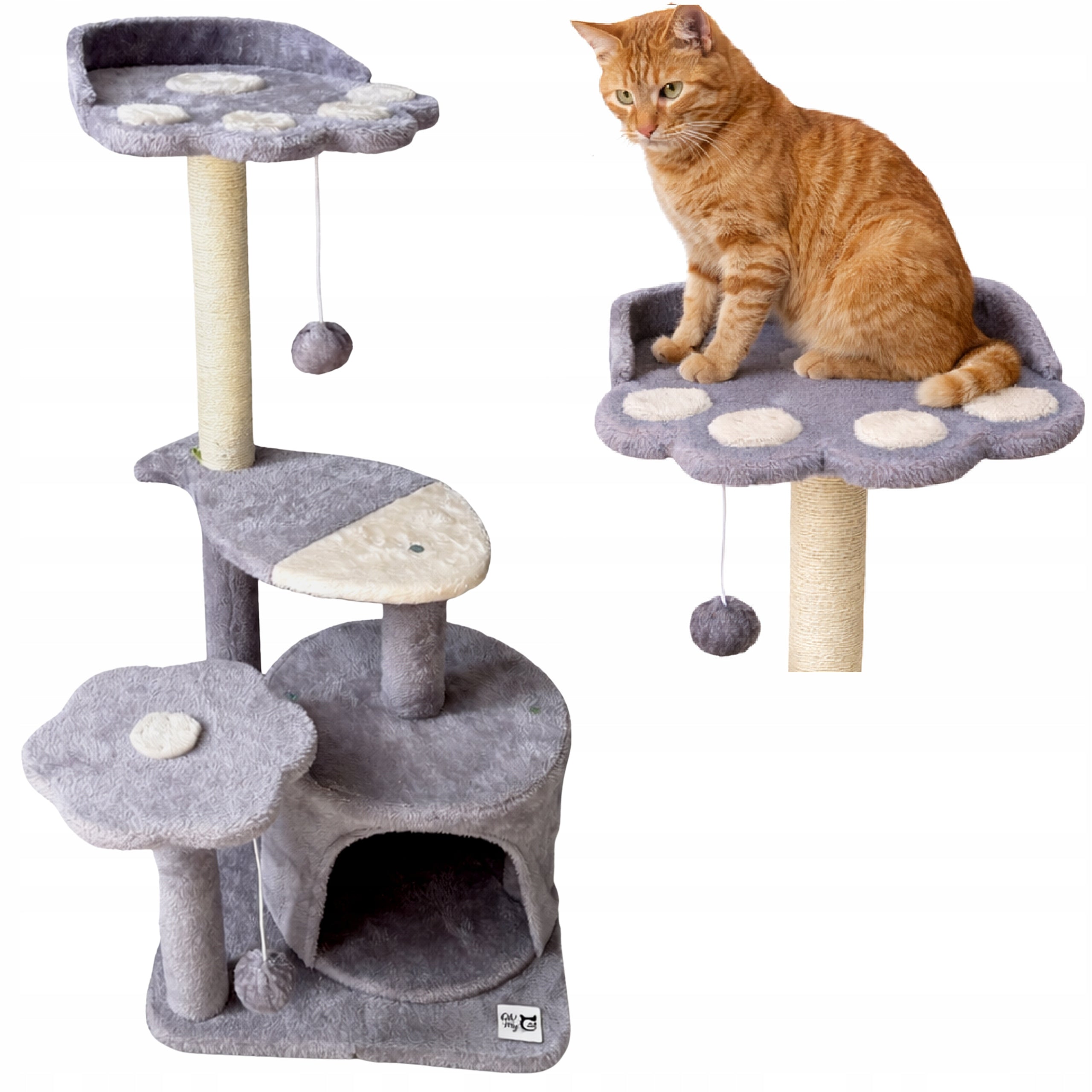 CAT SCRATCHER 87cm! Tower ~NEW BED BOOTH Lots of Sizal POSTS Cottage