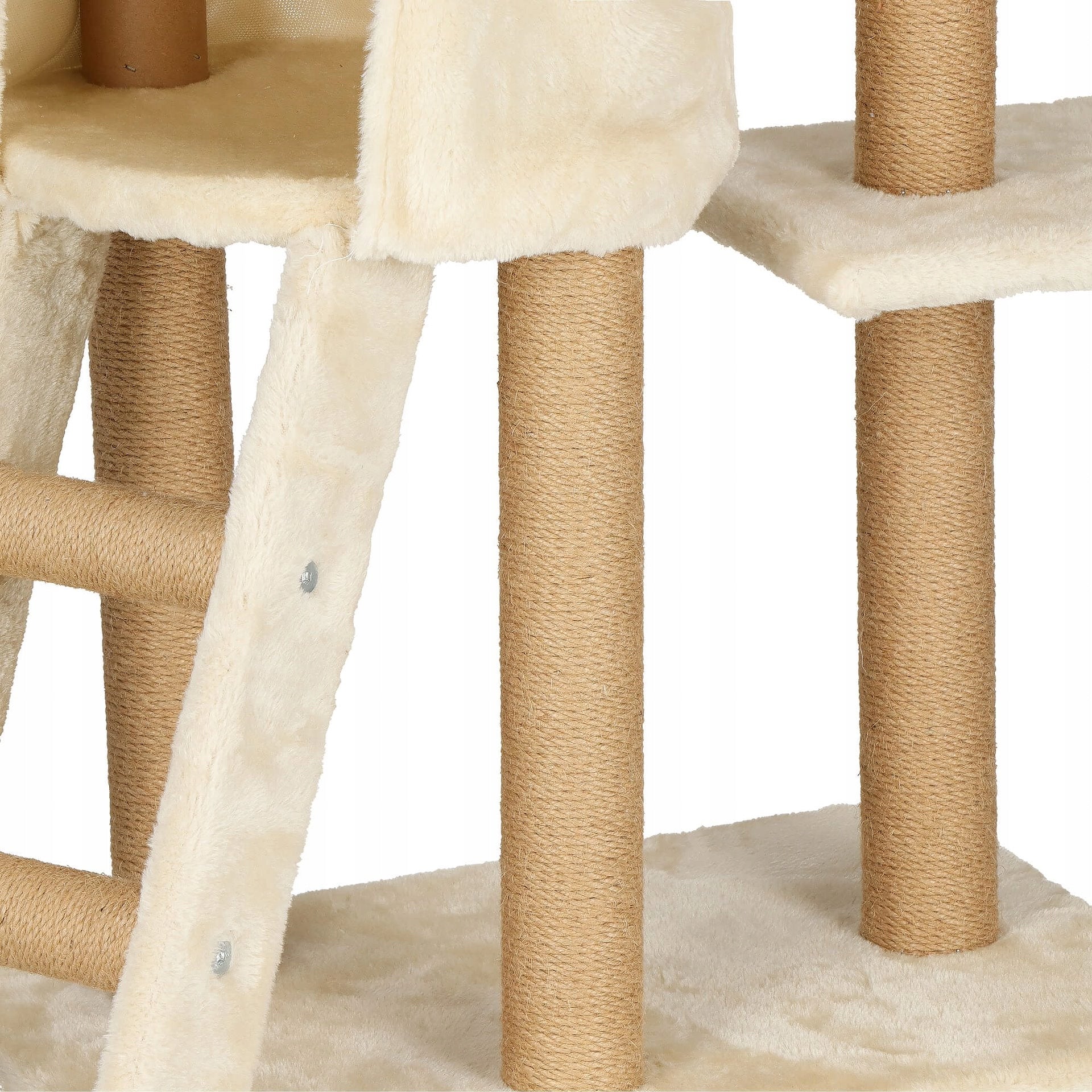 CAT SCRATCHER BED LARGE COTTAGE toy POST SIZAL BOOTH 7 LEVELS Height (cm) 101 - 160 cm