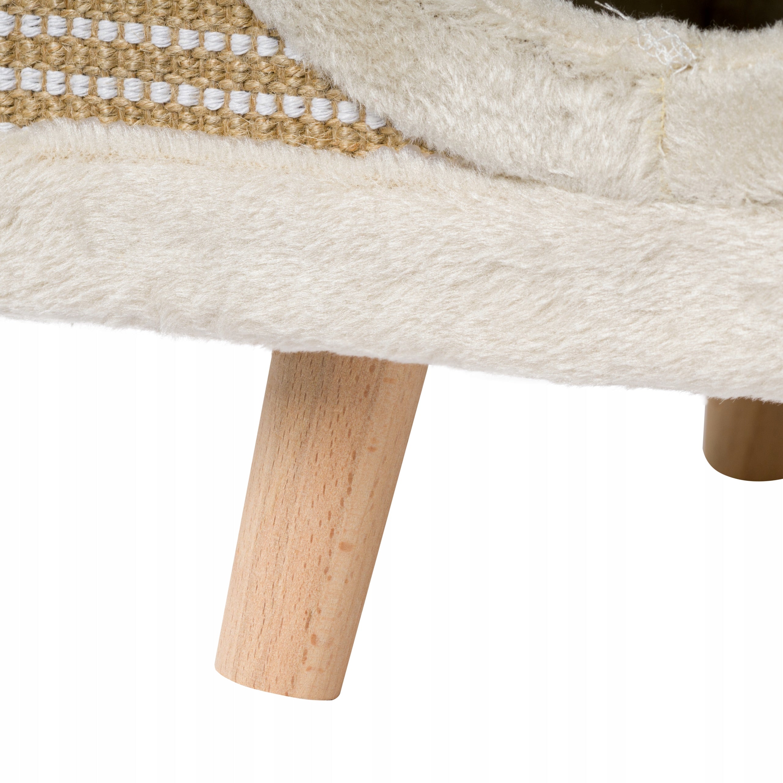 CAT SCRATCHER BOOTH 2IN1 ON LEGS SISAL HIDEOUT BEIGE XL Brand Aptel