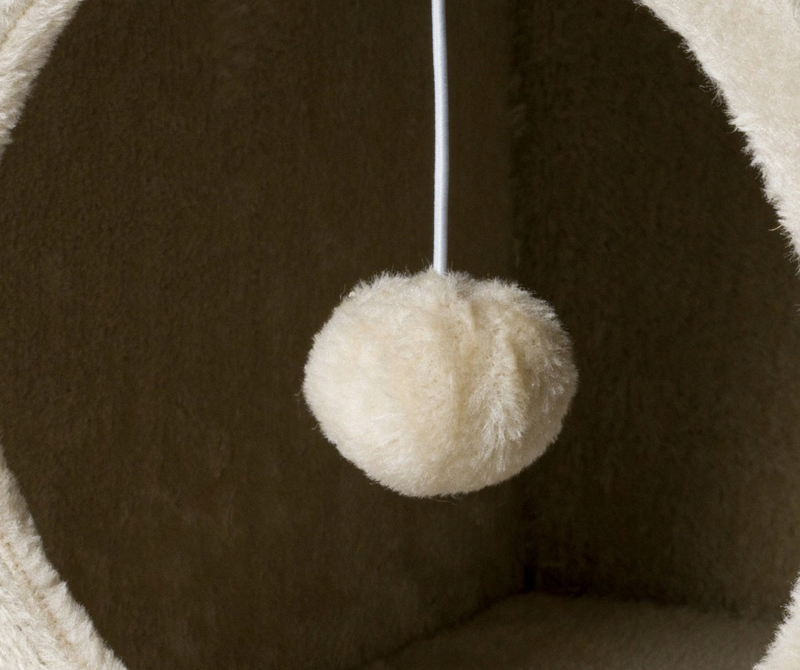 CAT SCRATCHER BOOTH 2IN1 ON LEGS SISAL HIDEOUT BEIGE XL Manufacturer code zw44
