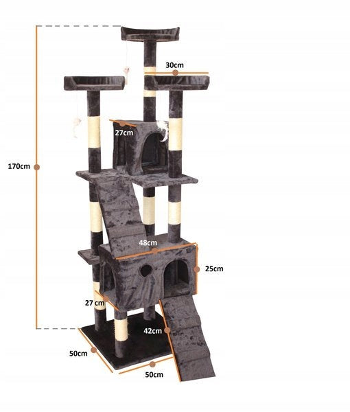 CAT SCRATCHER CAT HOUSE BED POST XXL Packaging status original