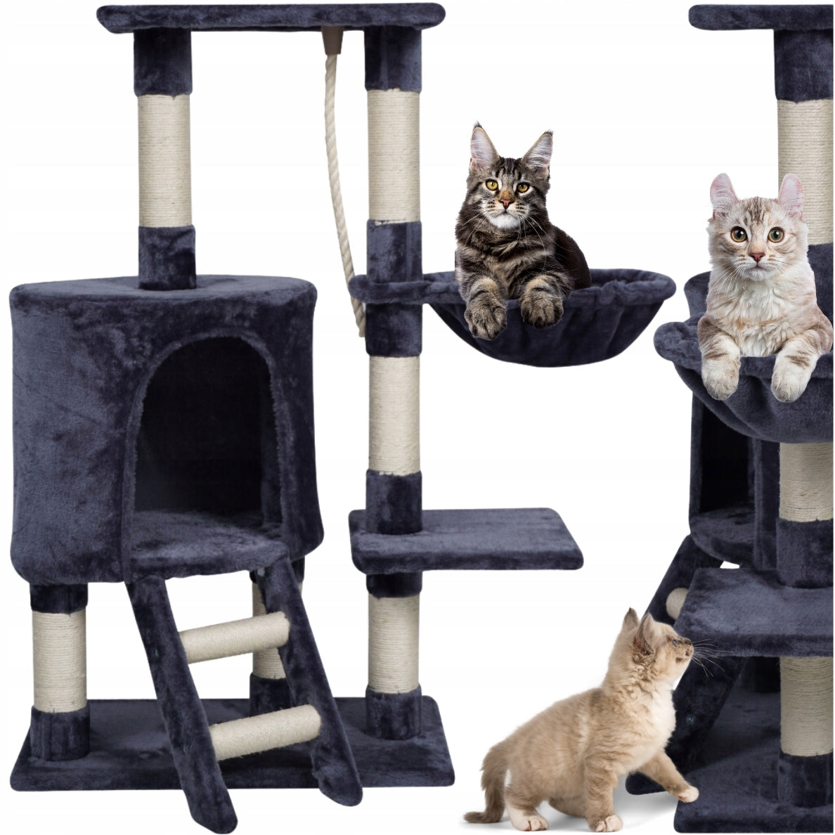 CAT SCRATCHER CAT HOUSE BED POST