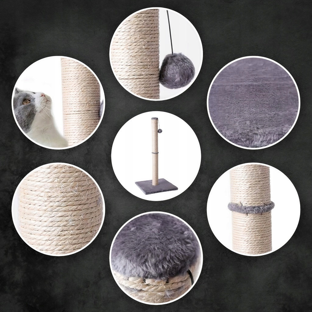CAT SCRATCHER HIGH BED POST + TOY Packaging status original