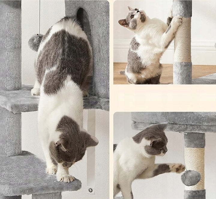 CAT SCRATCHER HIGH BED SCRATCHING POST TOWER TREE 6 LEVEL Brand Feandrea