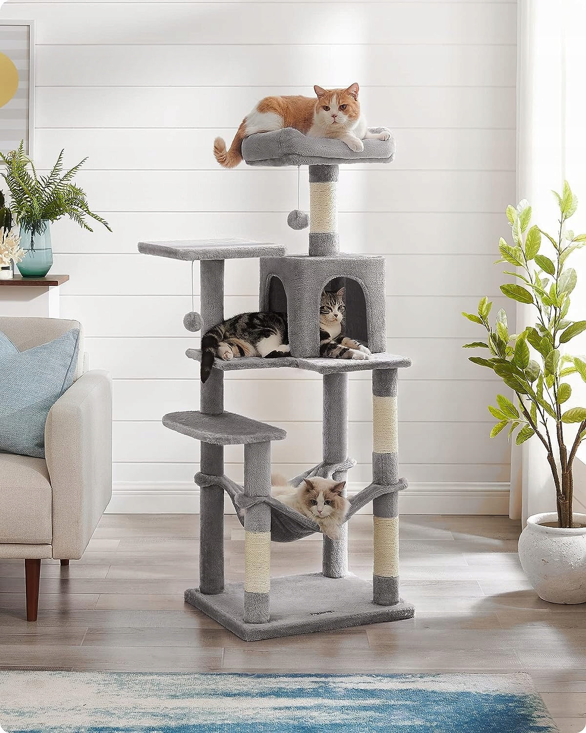 CAT SCRATCHER HIGH BED SCRATCHING POST TOWER TREE 6 LEVEL Packaging status original