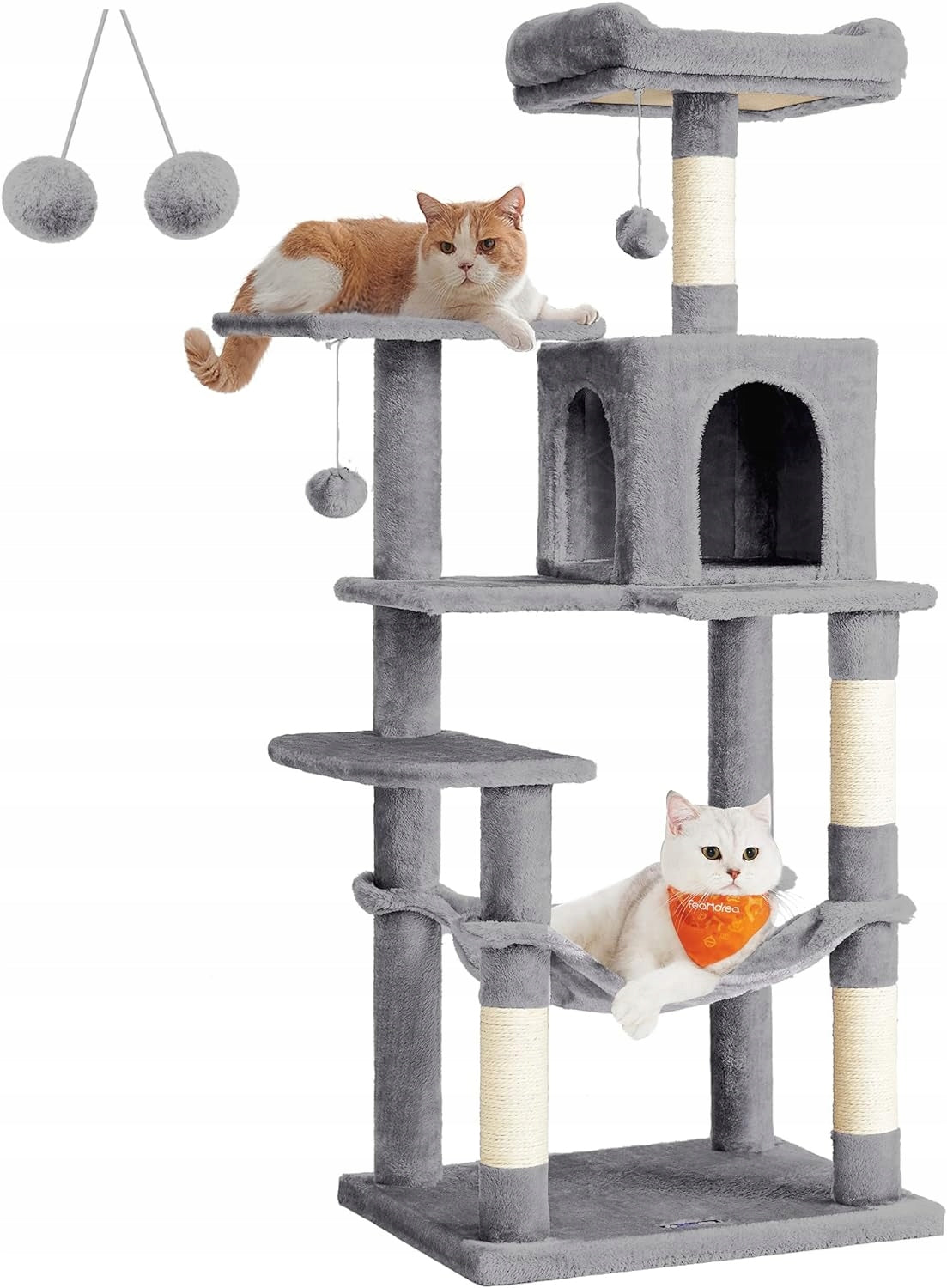CAT SCRATCHER LARGE XL 6 LEVELS HIGH BED POST HOUSE 143cm Packaging status original